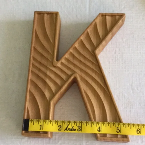 Ashland Wooden Letter K Wall Decor - Picture 3 of 6